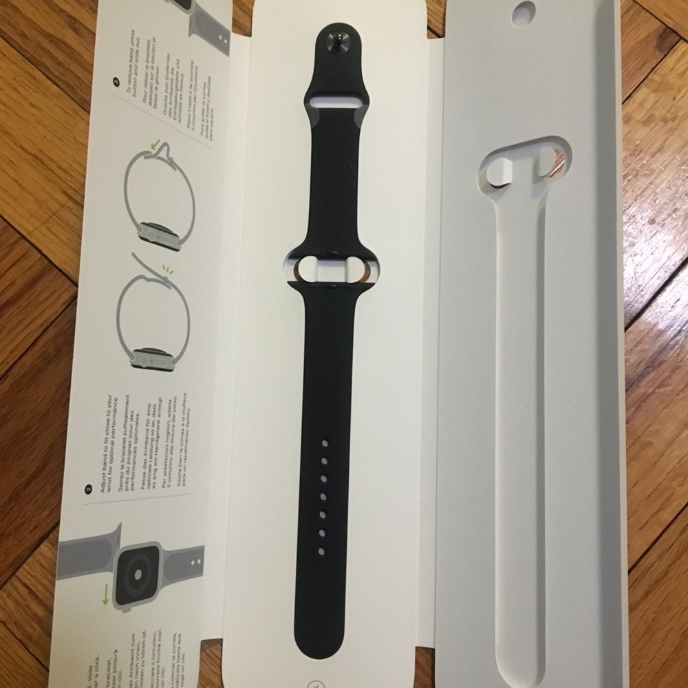 M/L Black 44mm Apple Watch Band